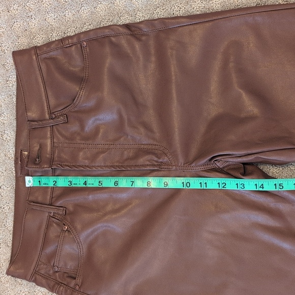 Mother High-waisted Chocolate Brown Pants Straight Leg - Picture 10 of 14